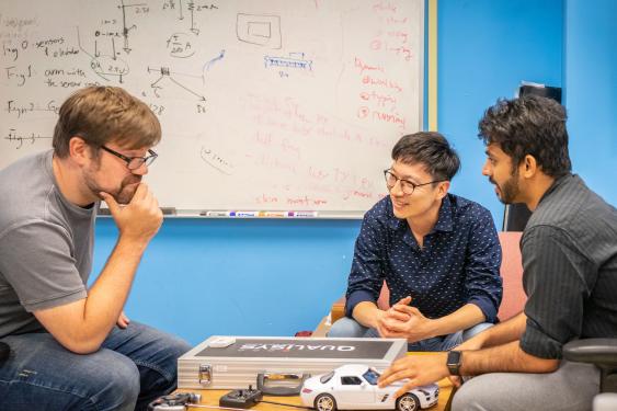 AHHA lab researchers having a meeting