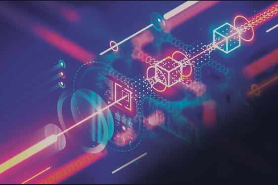 Abstract illustration of quantum computing
